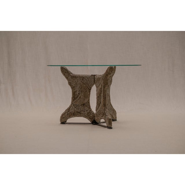 A striking Italian dining table circa 1960s, defined by its sculptural presence and artistic character. Crafted from hand-...