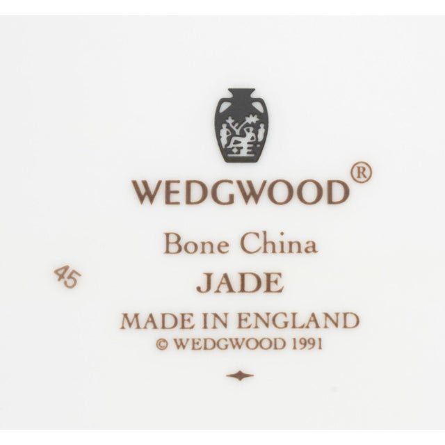 1990s Wedgwood "Jade" Pattern Bone China Partial Dinnerware Service, 82 For Sale - Image 5 of 13
