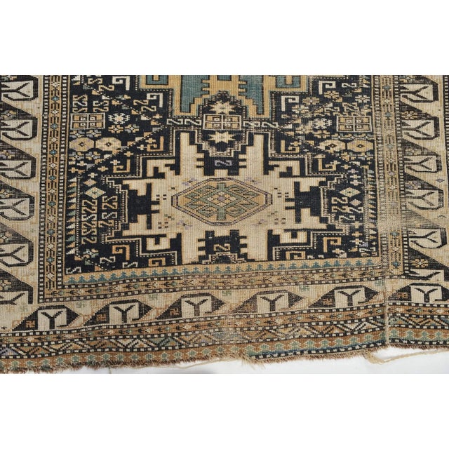 Antique Edwin Shirvan Kuba Caucasus Mountains Rug, 4 x 6 For Sale - Image 10 of 11