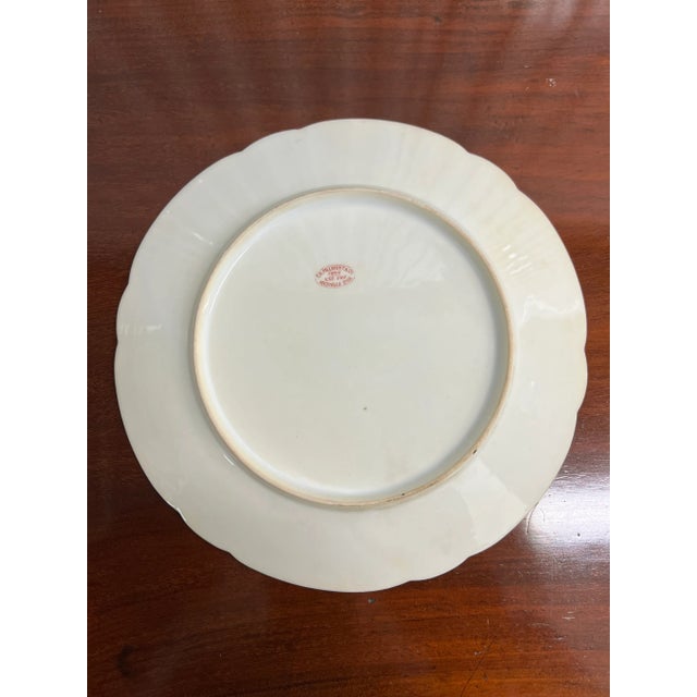 Ceramic Pair, French Signed Charles Pillivuyt Opposing Napoleonic Horseback Plates 9.5" C. 1870 For Sale - Image 7 of 8