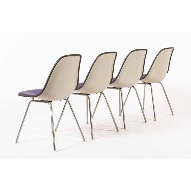 Vintage Mid Century Purple DSX Side Chairs by Eames for Herman Miller For Sale - Image 12 of 14