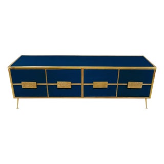 Italian Sideboard with Murano Glass from Justfurnituress SRL For Sale