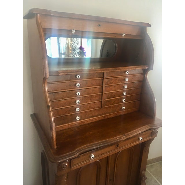 Victorian Dental Cabinet 1879 Walnut Beautifully crafted Very good condition This lovely antique was a gift to my Father...