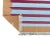 Casa Cosima Handmade Cotton Area Rug Vegetable Dyed Sky Blue, Pink and Tan Striped Rug-10'x14' For Sale - Image 4 of 11