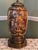 Vintage 31" Japanese Satsuma Moriage Table Lamp With Pleated Shade For Sale - Image 10 of 18