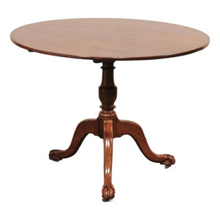 19th Century English Antique Tilt-Top Pedestal Table For Sale