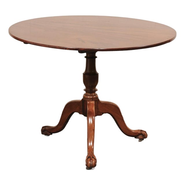 19th Century English Antique Tilt-Top Pedestal Table For Sale