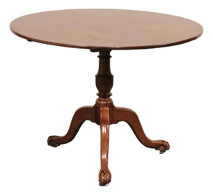 19th Century English Antique Tilt-Top Pedestal Table