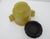 Chinese Archaistic Yellow Jade Twin Handled Libation Cup With Carved Wood Stand For Sale - Image 9 of 12