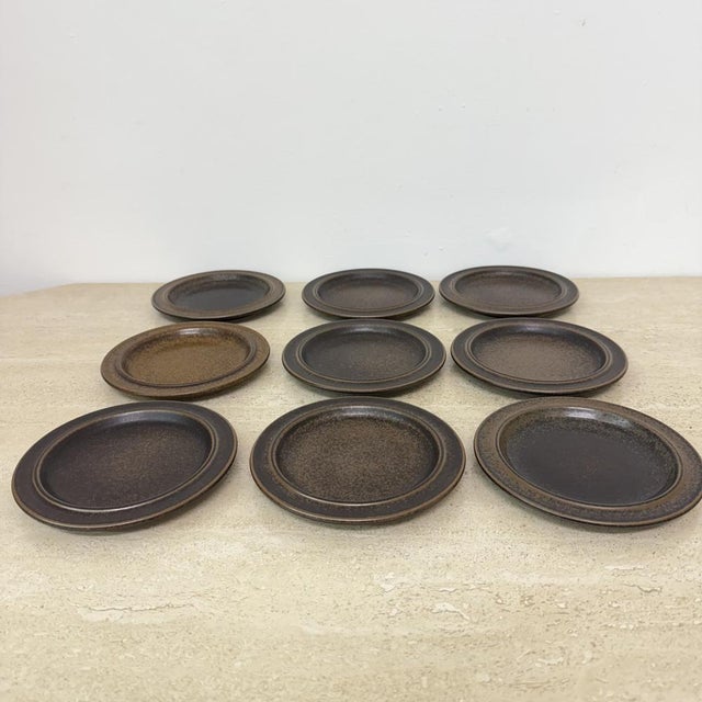 Vintage Plates by Ulla Procope for Arabia, 1970s, Set of 9 For Sale - Image 15 of 18