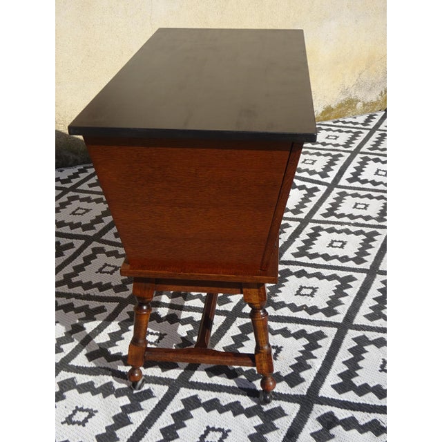 Bin-Shaped Cabinet on Wheels, 1980s For Sale - Image 15 of 18