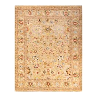 Mogul Hand Knotted Area Rug, Ivory - 8' 1" x 10' 2" For Sale