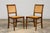 1940s French Provincial Walnut & Cane Dining Chairs, Set of 6 For Sale - Image 12 of 18