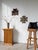 A vintage pair of tramp art frames from the 1900s, repurposed as mirrors. we love the craftsmanship, the diamond-point...