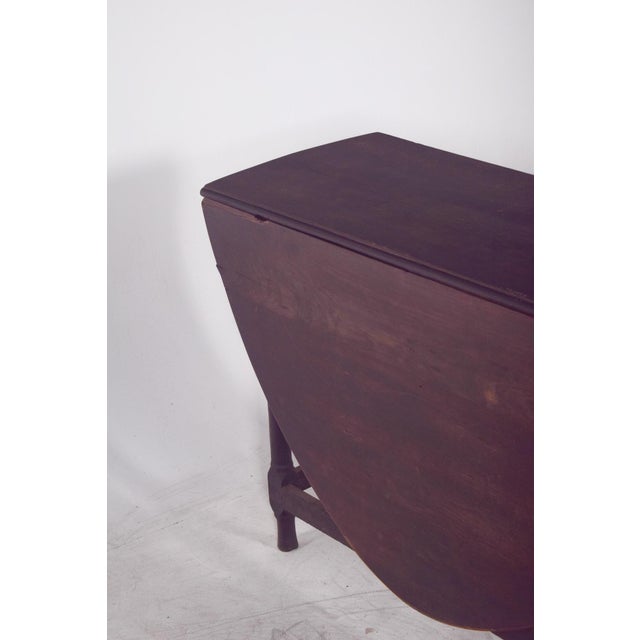 Vintage Portuguese Flip Flap Oval-Top Table, 1920s For Sale - Image 6 of 11