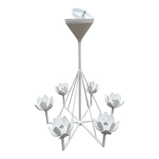 Julie Neill for Visual Comfort White Alberto Chandelier For Sale