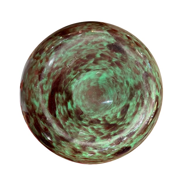 Monumental French Schneider Art Glass Vase For Sale - Image 4 of 6