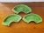 American Vintage California Pottery Green Seashell & Seahorse Serving Trays #L60- Set of 3 For Sale - Image 3 of 4