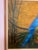 Vintage Boho Bamboo Parrot Painting, Illegible Signature, Framed 48” X 36 - Signed Unknown Artist For Sale - Image 4 of 12