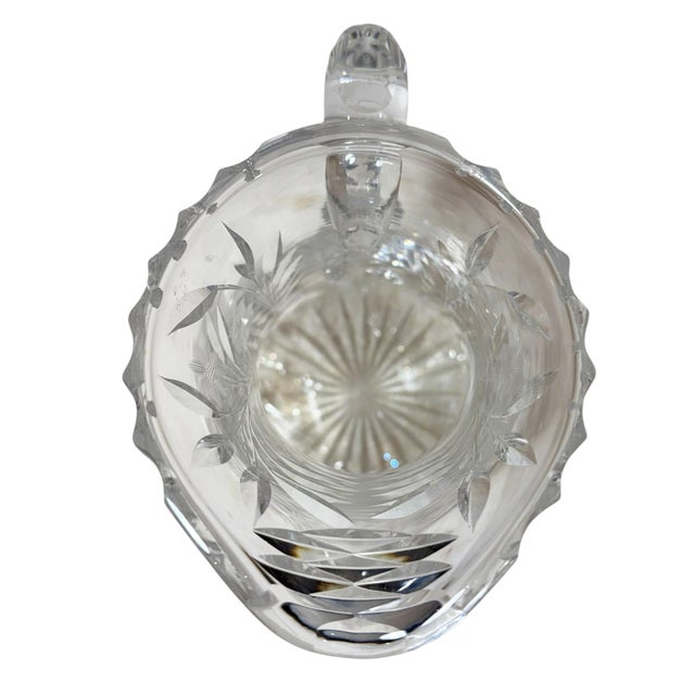 Glass 19th Century American Brilliant Cut Glass Water Pitcher For Sale - Image 7 of 8