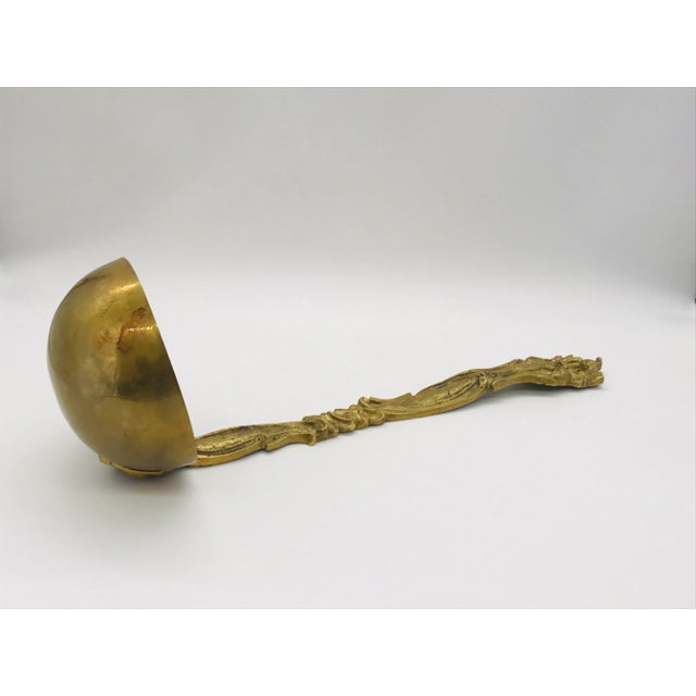 Large English Brass Soup Ladle For Sale - Image 9 of 12