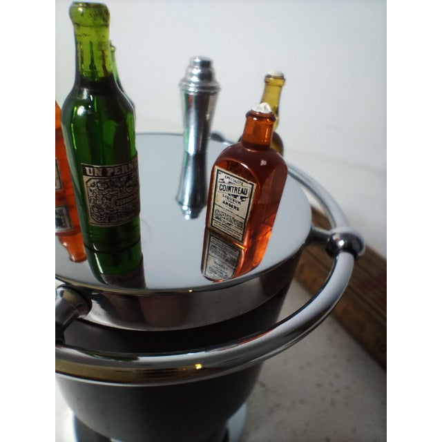 Brown Art Deco Cocktail Pick, Italy, 1930s, Set of 7 For Sale - Image 8 of 12