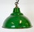 Industrial Green Enamel Factory Pendant Lamp from Maxlume, 1960s For Sale - Image 9 of 18