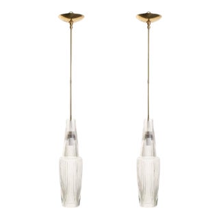 Sweden Glass Pendants 1960s - A Pair For Sale
