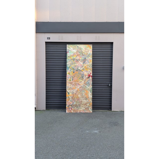 1960s Monumental Double-Sided Abstract Studio Painting, American Modernist For Sale - Image 4 of 10