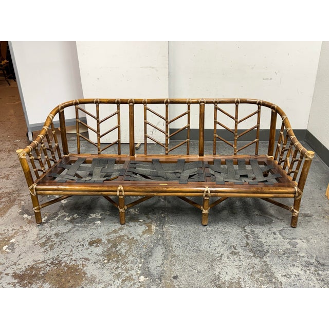 McGuire Furniture Bamboo Sofa, Vintage For Sale - Image 12 of 12