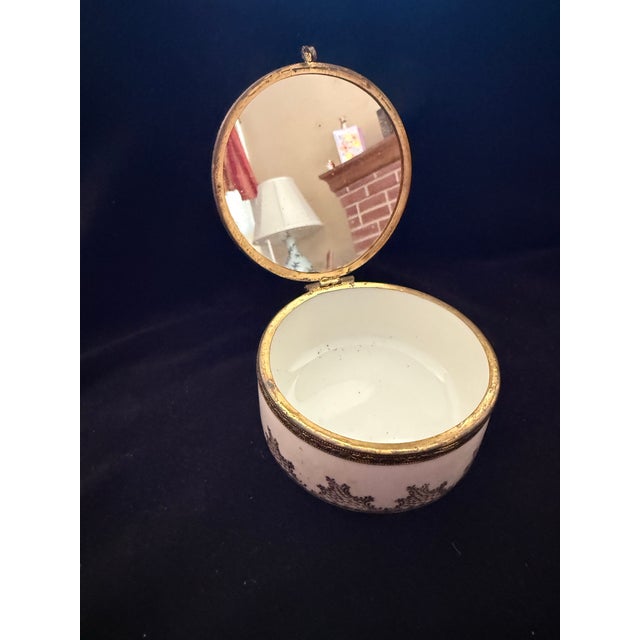Antique Victorian Era Porcelain German Trinket Box For Sale - Image 4 of 7