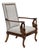 19th-C. Italian Neo-Classical Style Walnut Swan Form Bergere Chair For Sale