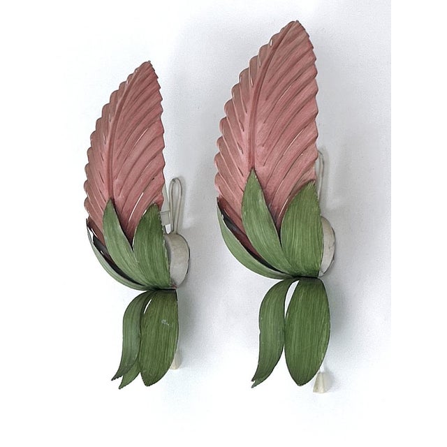 Mid-Century Floral Sconces by Holländer Leuchten, Germany, 1970s, Set of 2 For Sale - Image 15 of 18