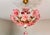 1980s Italian Pink Murano Style Glass Floral Chandelier – Hand-Painted Porcelain & Brass Ceiling Light For Sale - Image 9 of 18