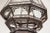 Late 20th Century Moroccan Moorish Filigree Metal and Clear Glass Lantern For Sale - Image 5 of 7