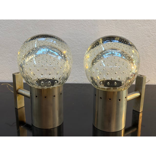 Wall Lamps by Gino Sarfatti for Seguso, Italy, 1950, Set of 2 For Sale - Image 9 of 9