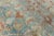 Sky Blue 1940s Vintage Allover Blue Terra Cotta Hand Knotted Rug - 4’6” X 6’10” For Sale - Image 8 of 11