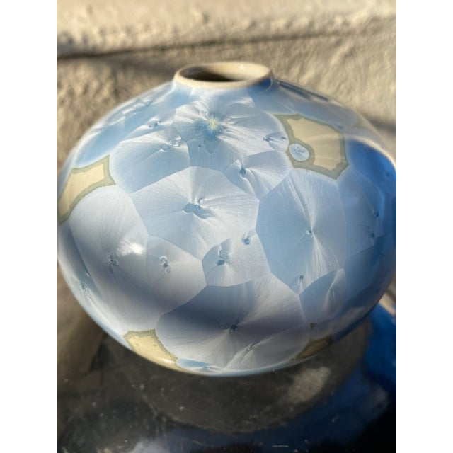 Glazed Ceramic Ball Vase For Sale In Los Angeles - Image 6 of 9