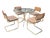 Mid 20th Century Vintage Italian Marcel Breuer Cesca Chairs and Dining Table- Set of 5 For Sale - Image 5 of 18