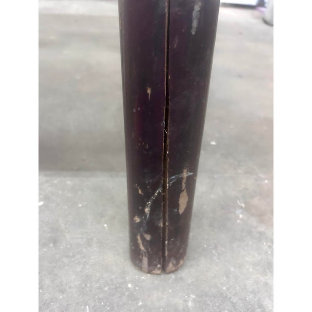 Wood Antique Tall Chinese Elmwood Console Table For Sale - Image 7 of 12