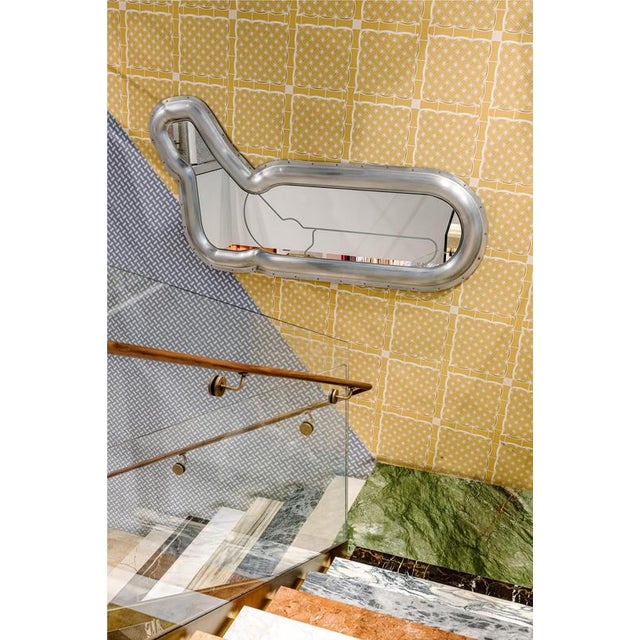 Monza Wall Mirror in Powder-Coated Aluminum by altreforme Limited Edition Of 1003 Pieces Dimensions: D 6 x W 215 x H 108...