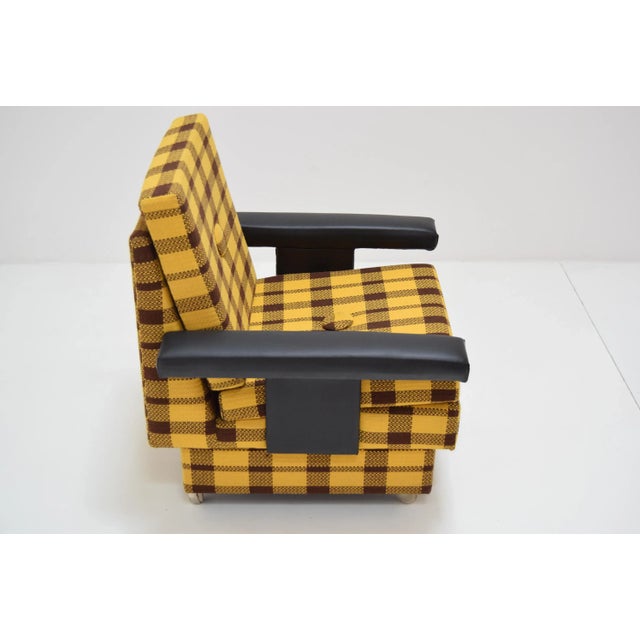 Mid-Century Modern MId-Century Armchair with Wheels, 1970s For Sale - Image 3 of 12