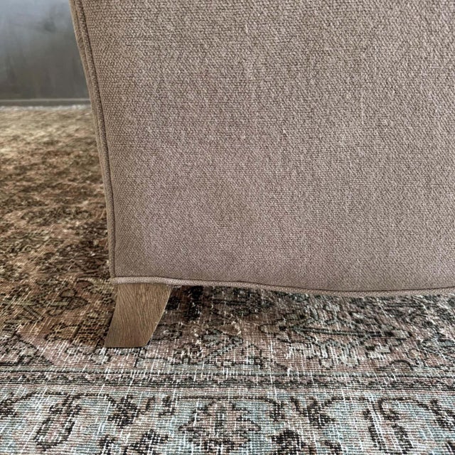 Modern English Sofa in 100% Hemp Ecorcé With Down Cushion For Sale - Image 9 of 11