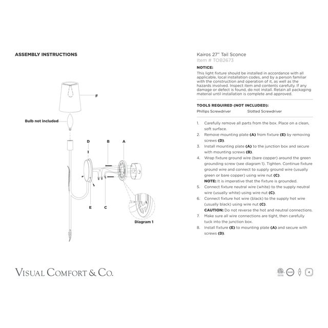 Thomas O'Brien for Visual Comfort Signature Kairos 27" Tail Sconce in Aged Iron and Roman Bronze with Linen Shade For Sale - Image 10 of 10