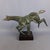 Stunning vintage sculpture, depicting a stylized show-jumping horse, made of burnished brass on a wooden base, excellent...