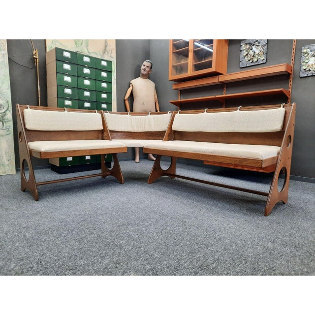 Dining Room Set by Gilbert Marklund for Furusnickarn, Sweden, 1970s, Set of 5 For Sale - Image 12 of 18