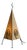 Late 20th Century Postmodern Pyramid Paper Shade Table Lamp For Sale