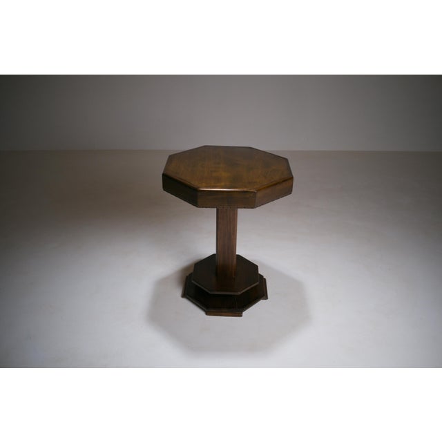 Art Deco Amsterdam School Octagonal Side Table, 1920s For Sale - Image 15 of 18