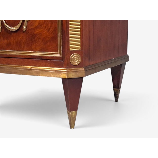 Russian Neoclassical, Commode, Crotch Mahogany, Bronze, Baltic States, 1860s For Sale - Image 13 of 16