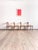 Dimensions: approx. 50 × 47 × 75 × 44 cm (width × depth × height × seat height) Original set of four dining chairs by...